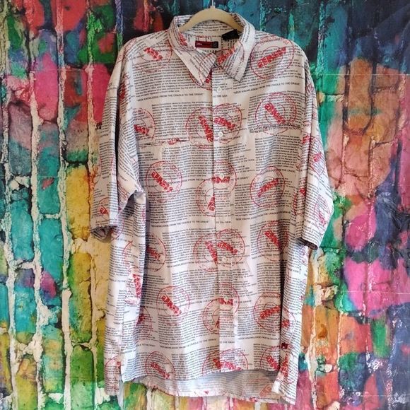 Y2K Mecca Short Sleeve Button Down - Picture 2 of 14
